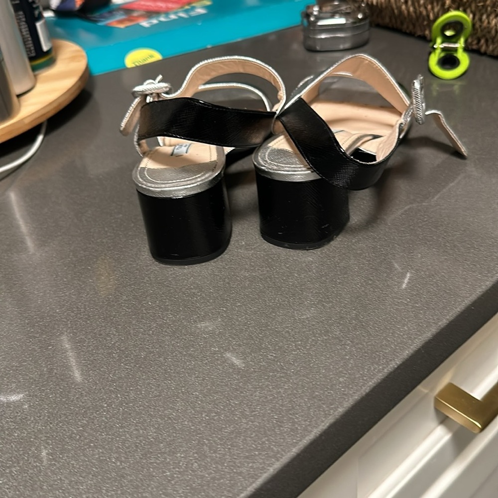 Prada Black and Silver Sandals - Picture 2 of 4